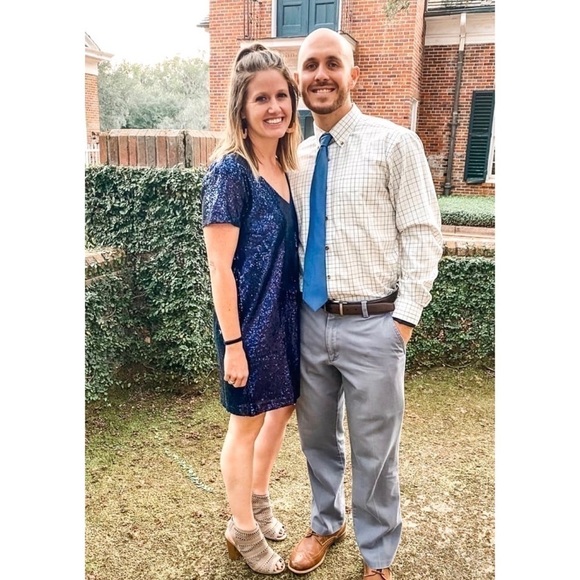 “Party City” Glitter Sequin Shirt Cute Mini Dress - Picture 8 of 11